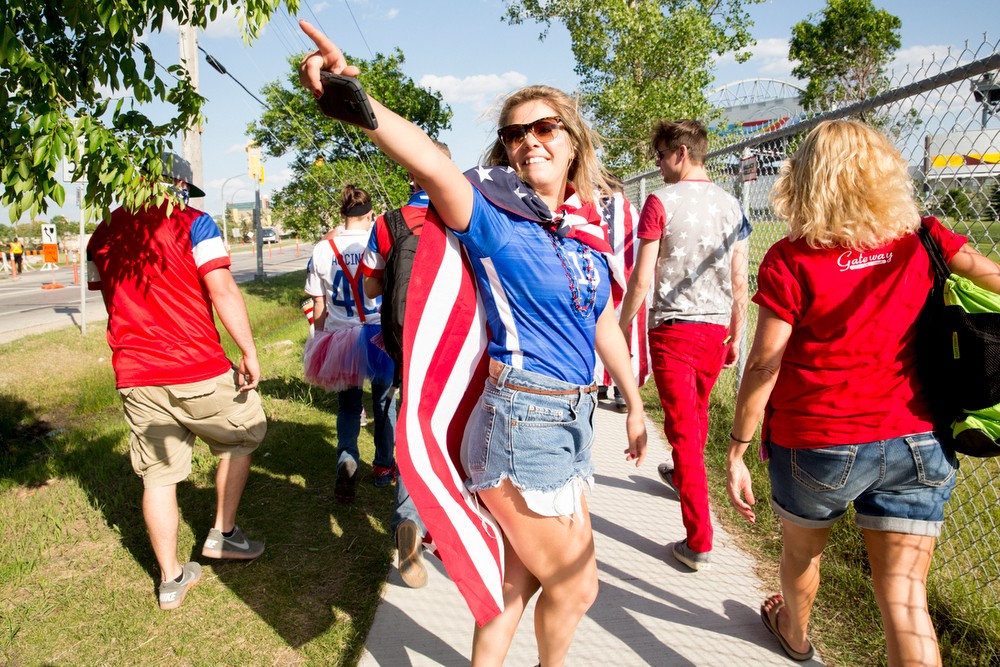 The American Outlaw pre-USA v Sweden match party in Winnipeg, Canada on Friday, June 12th, 2015. Photos by Jasmin Shah.