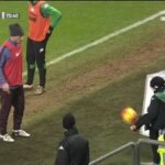 Francesco Totti warms up with ball boy, toys with Pjanic