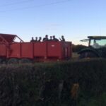 Non-league club hitch a ride on a tractor after bus breaks down