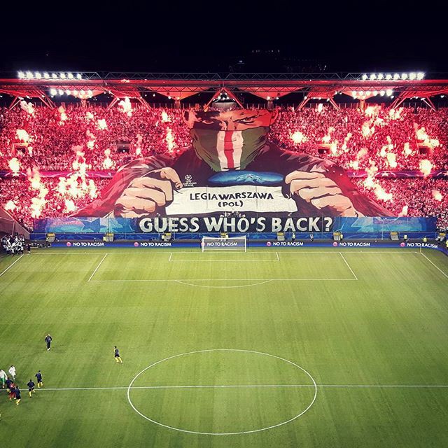 Legia Warsaw Fans Produce The Most Intimidating Champions League Tifo Display Howler Magazine