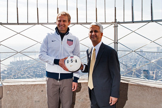 Jurgen Klinsmann and Sunil Gulati in better times